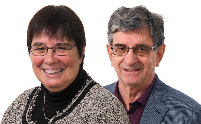 Céline Audet et Émilien Pelletier sont nommés professeurs émérites de l'UQAR. (Photos : Jean-Luc Théberge)