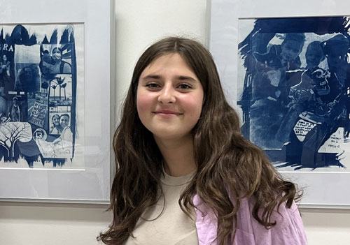 Camille Poitras, 12 ans , artiste 