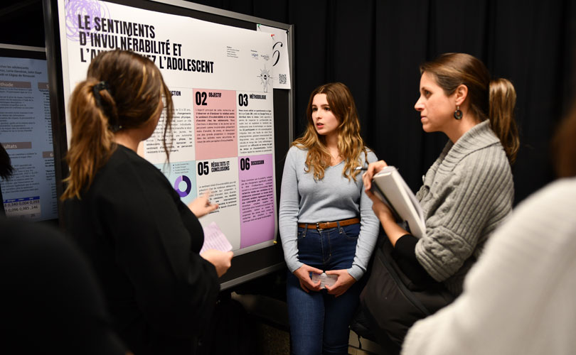 L'UQAR a accueilli le premier mini-colloque sur la recherche en psychologie mettant en valeur des travaux réalisés par des étudiantes et des étudiants du Cégep de Rimouski et de l'Université. (Photos: Stéphane Lizotte)