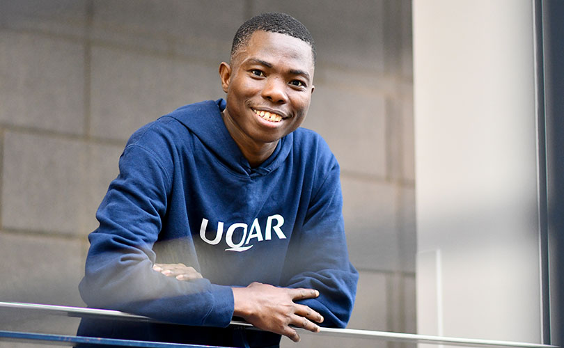 Domiho Okpoue est étudiant à la maîtrise en développement régional et territorial. (Photo : Stéphane Lizotte)