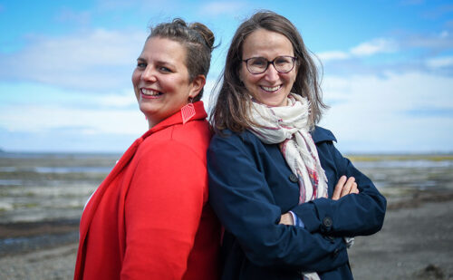 Dorothée Baillet en compagnie de la professeure Geneviève Therriault.