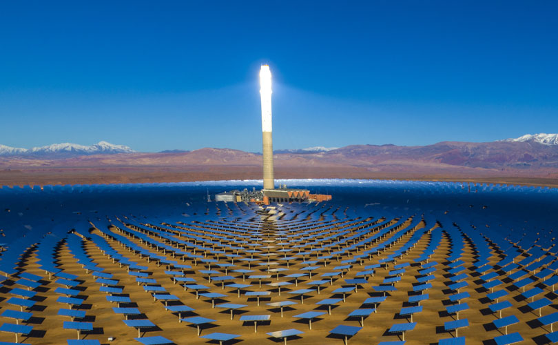 La centrale solaire Noor Ouarzazate III. (Photo : Agence marocaine pour l'énergie durable (MASEN).