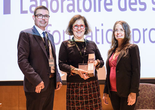 Dans l'ordre habituel, Patrick Plante, professeur au Département Éducation à l’Université TÉLUQ, Marie Alexandre, professeure en sciences de l'éducation à l’UQAR, et Cathia Papi, professeure au Département Éducation à l’Université TÉLUQ.