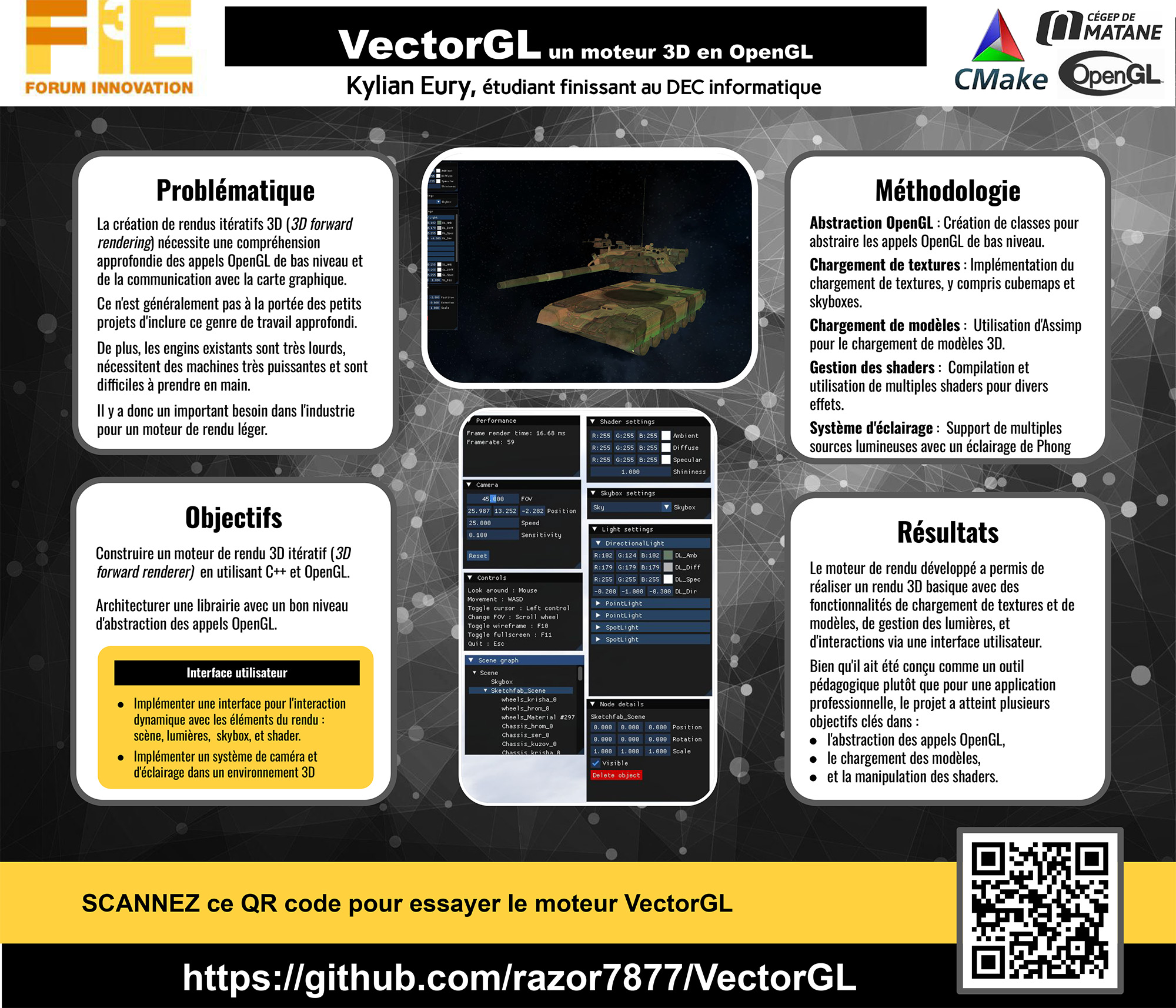 VectorGL – Un moteur de rendu 3D en C++/OpenGL