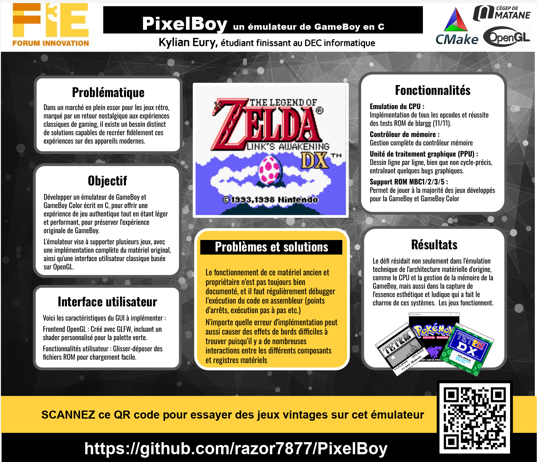 PixelBoy – Un émulateur de GameBoy et GameBoy Color en C