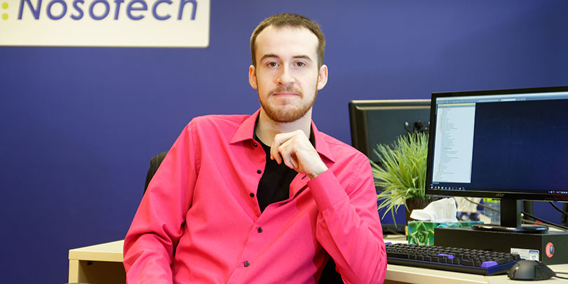 Jonathan Bossé, diplômé au baccalauréat en informatique, campus de Rimouski